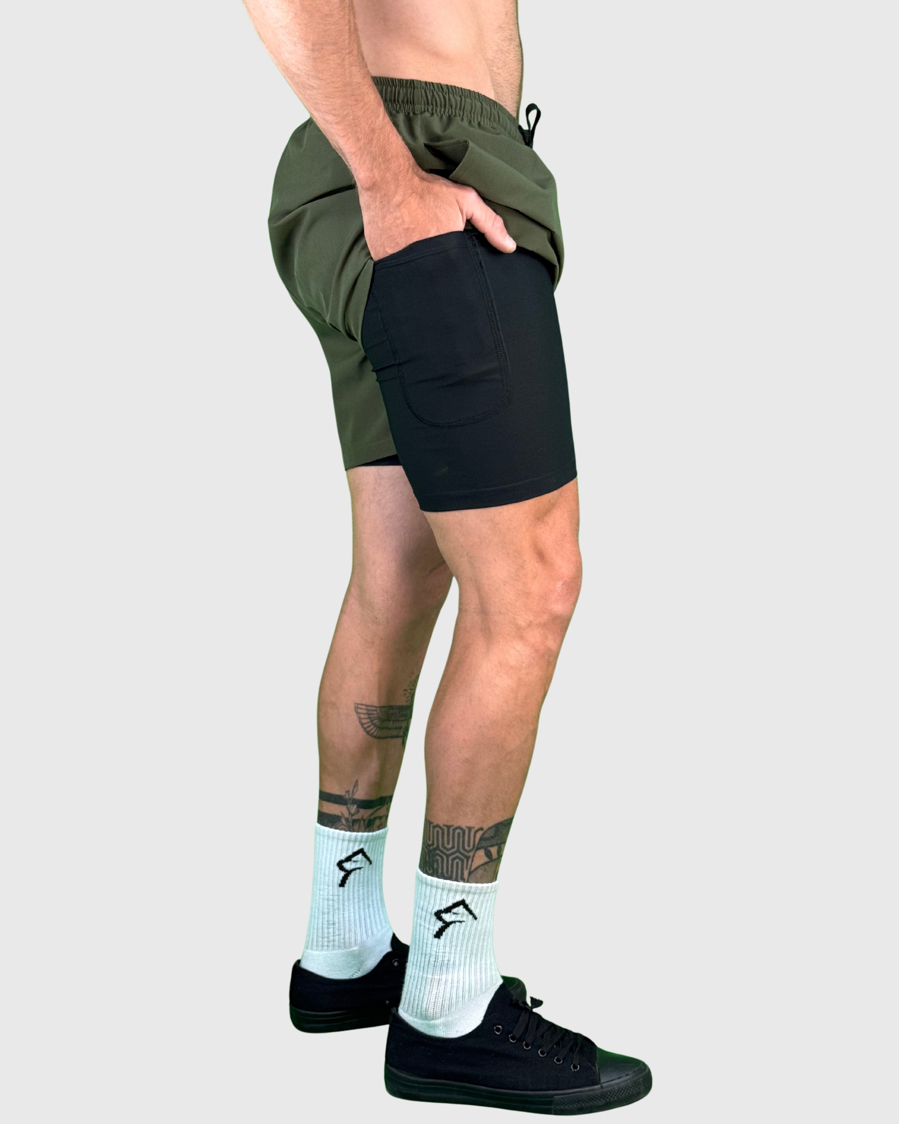 Eco Short 2 en 1 Perfect Army 4" - Konko Active