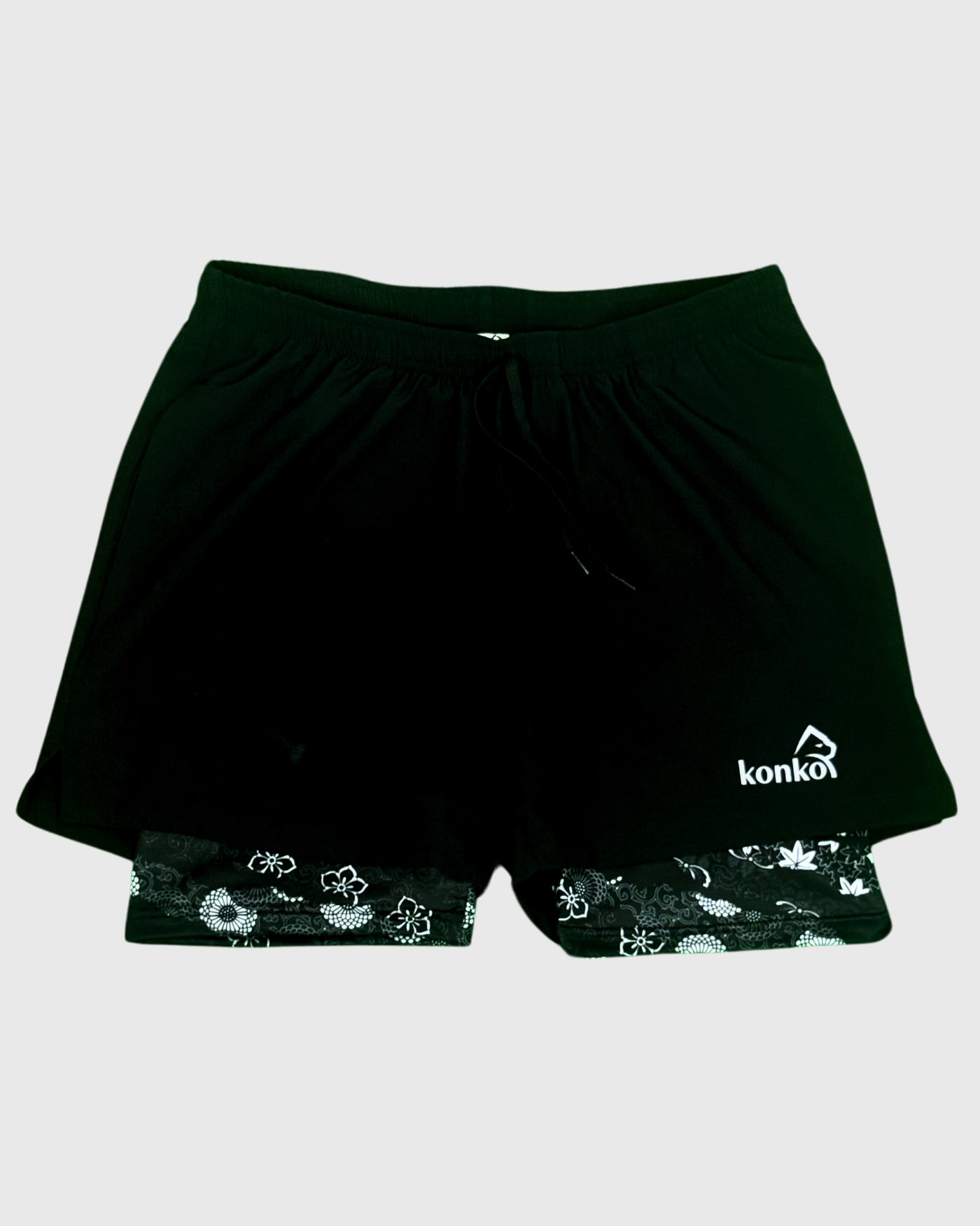 Eco Short 2 en 1 Black Hawai