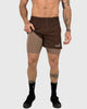 Short 2 en 1 Perfect Brown 4"