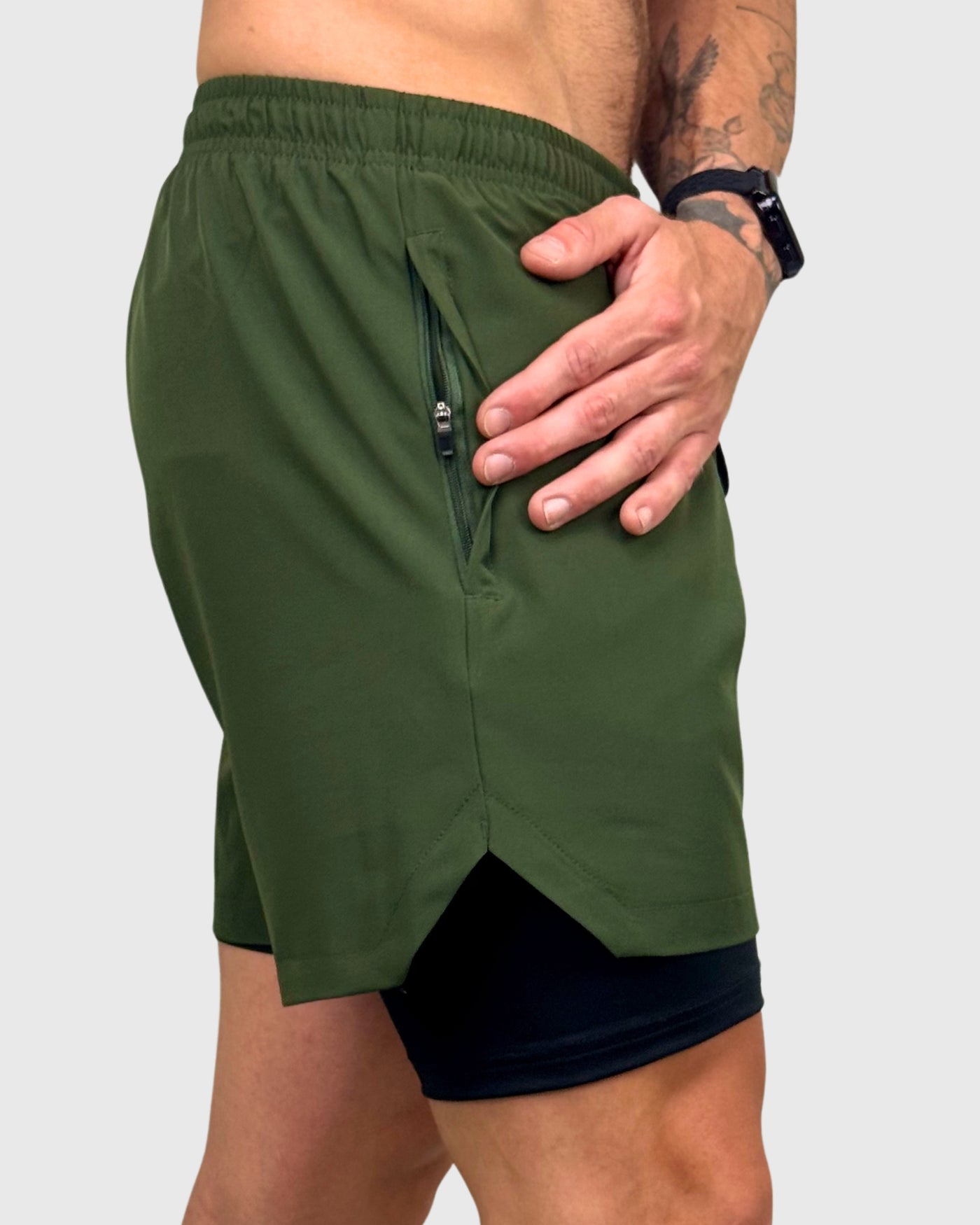 Eco Short 2 en 1 Zip Hunter