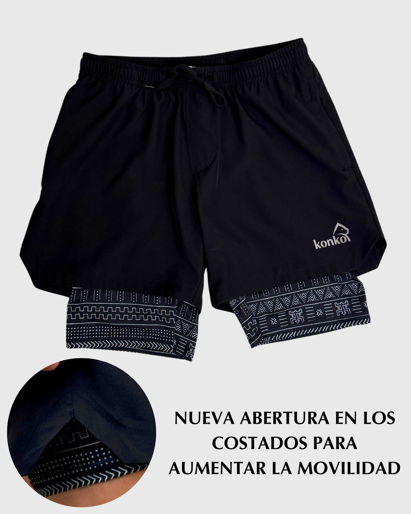 Eco Short 2 en 1 Zip Africa