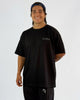 Polera Waffer OverSize Negra