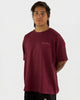 Polera Waffer OverSize Burdeo