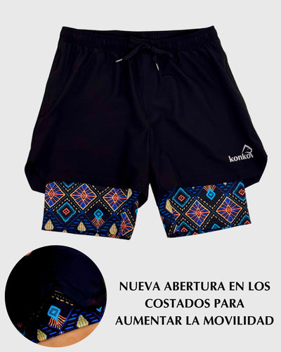 Eco Short 2 en 1 Zip Tribal