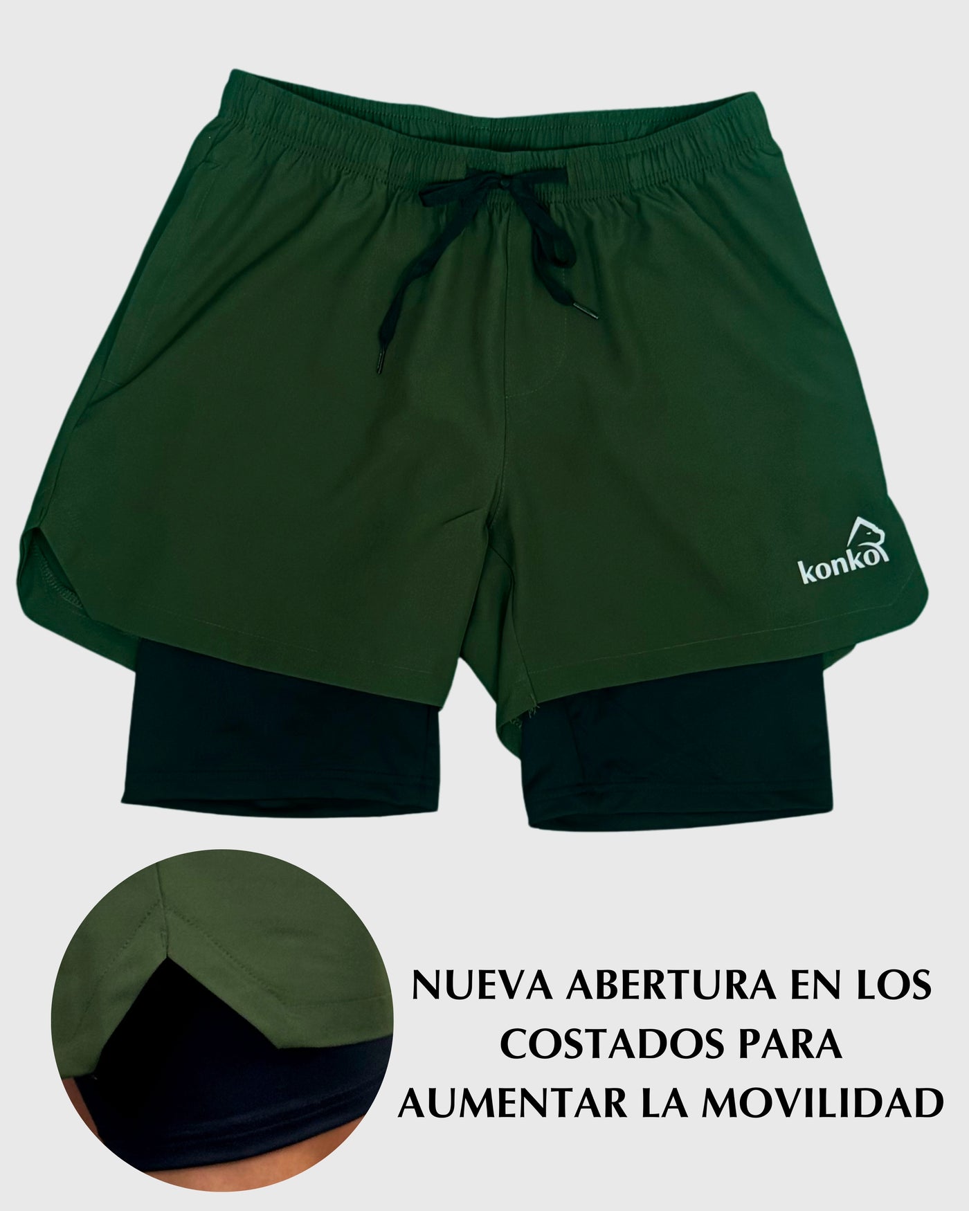 Eco Short 2 en 1 Zip Hunter