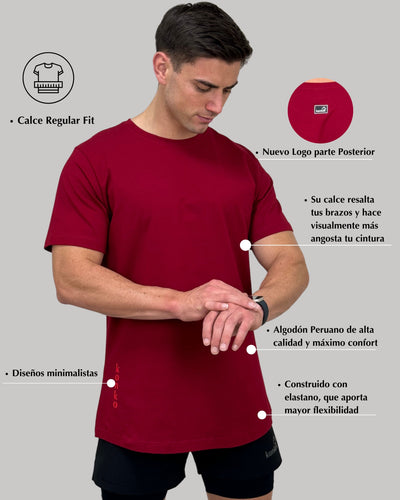 Polera Perfect Rojo Tierra - Konko Active