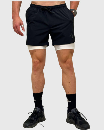 Eco Short 2 en 1 Snow Negro