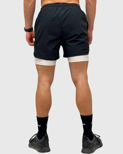 Eco Short 2 en 1 Snow Negro