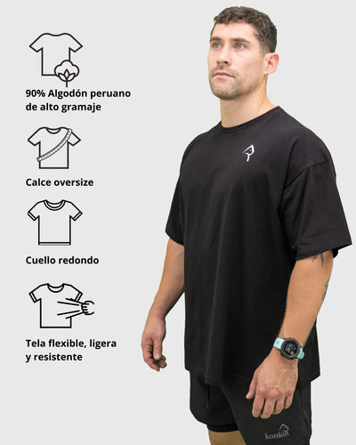 Polera Over Size Clasica Negra