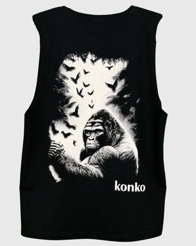 Sudadera Tank Wild Free Negra konko