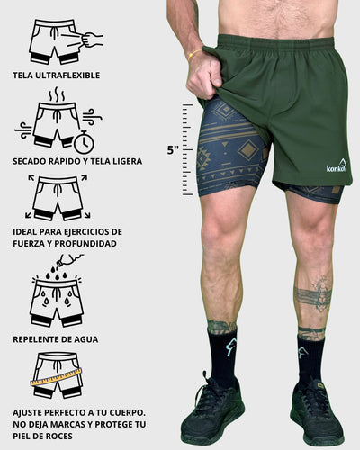 Eco Short 2 en 1 Hyperflex Nomad