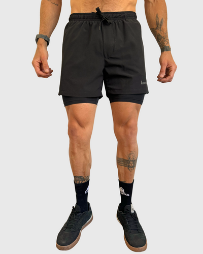 Eco Short 2 en 1 Perfect Black - Konko Active