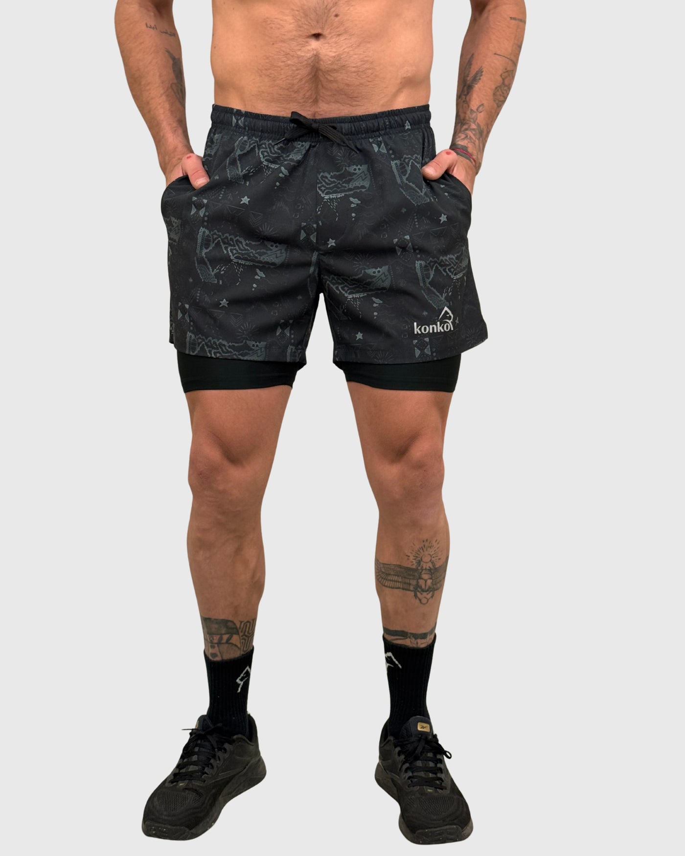 Eco Short 2 en 1 Perfect Dark Tribal