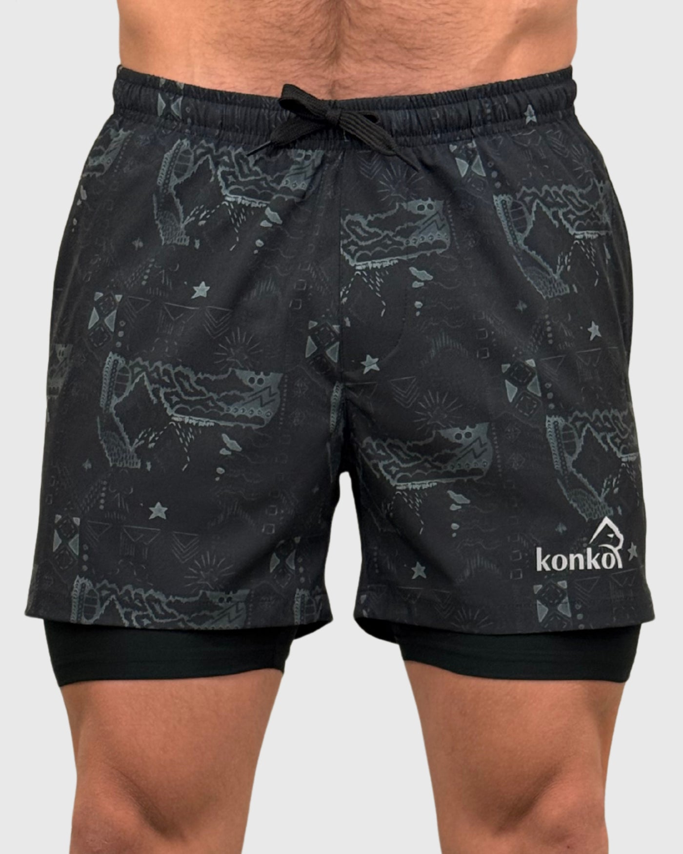 Eco Short 2 en 1 Perfect Dark Tribal