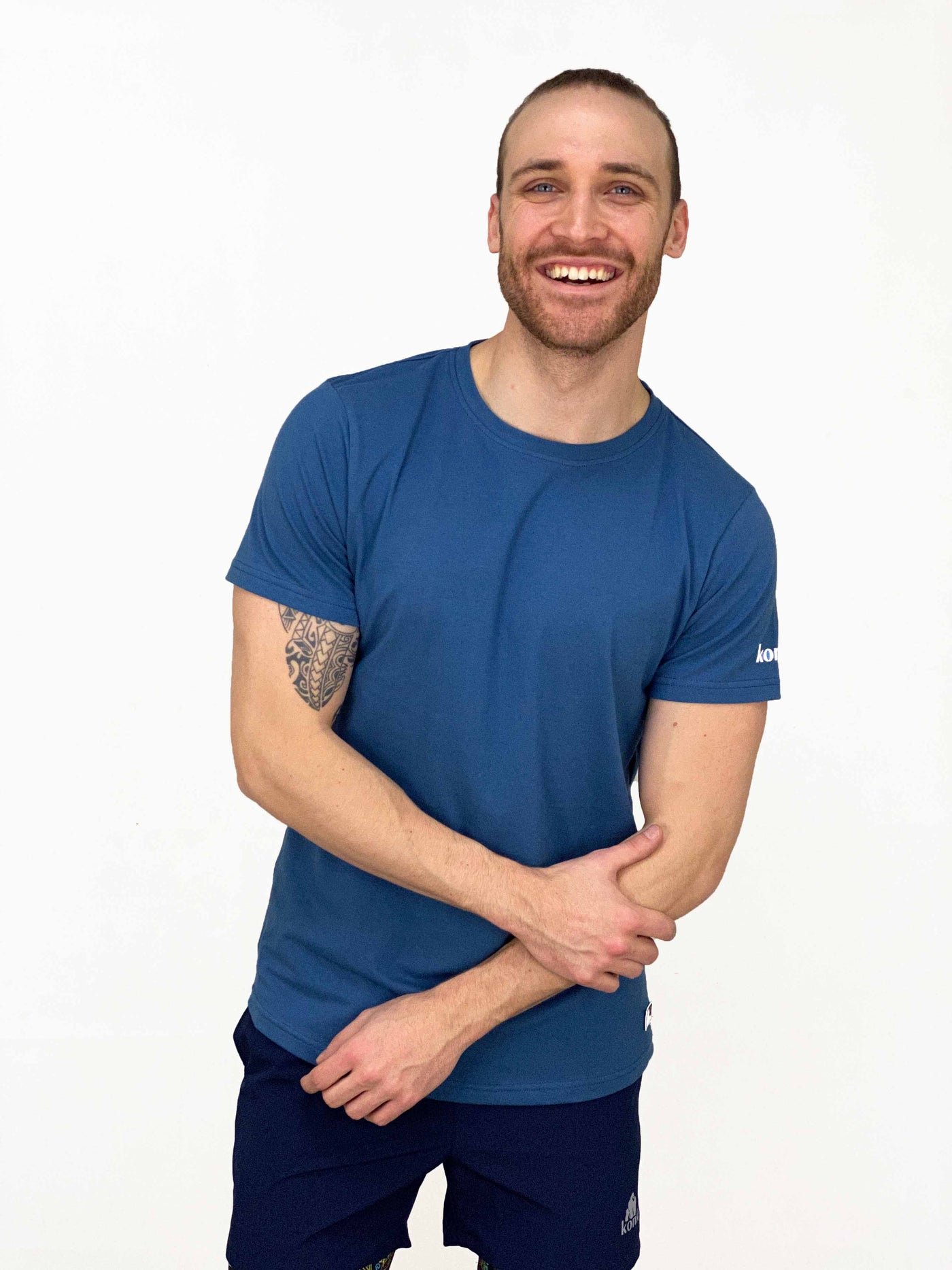 Polera Algodon Clasica Azul