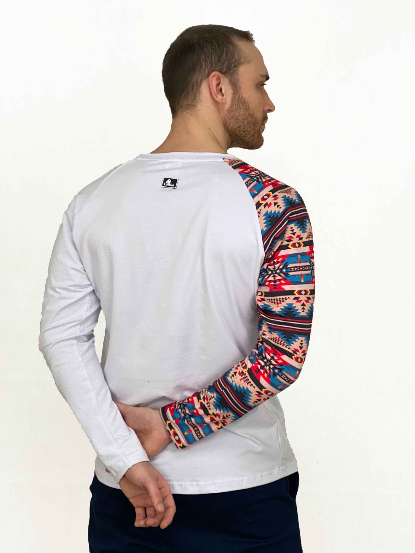Polera Raglan Manga Larga Atacama Blanca