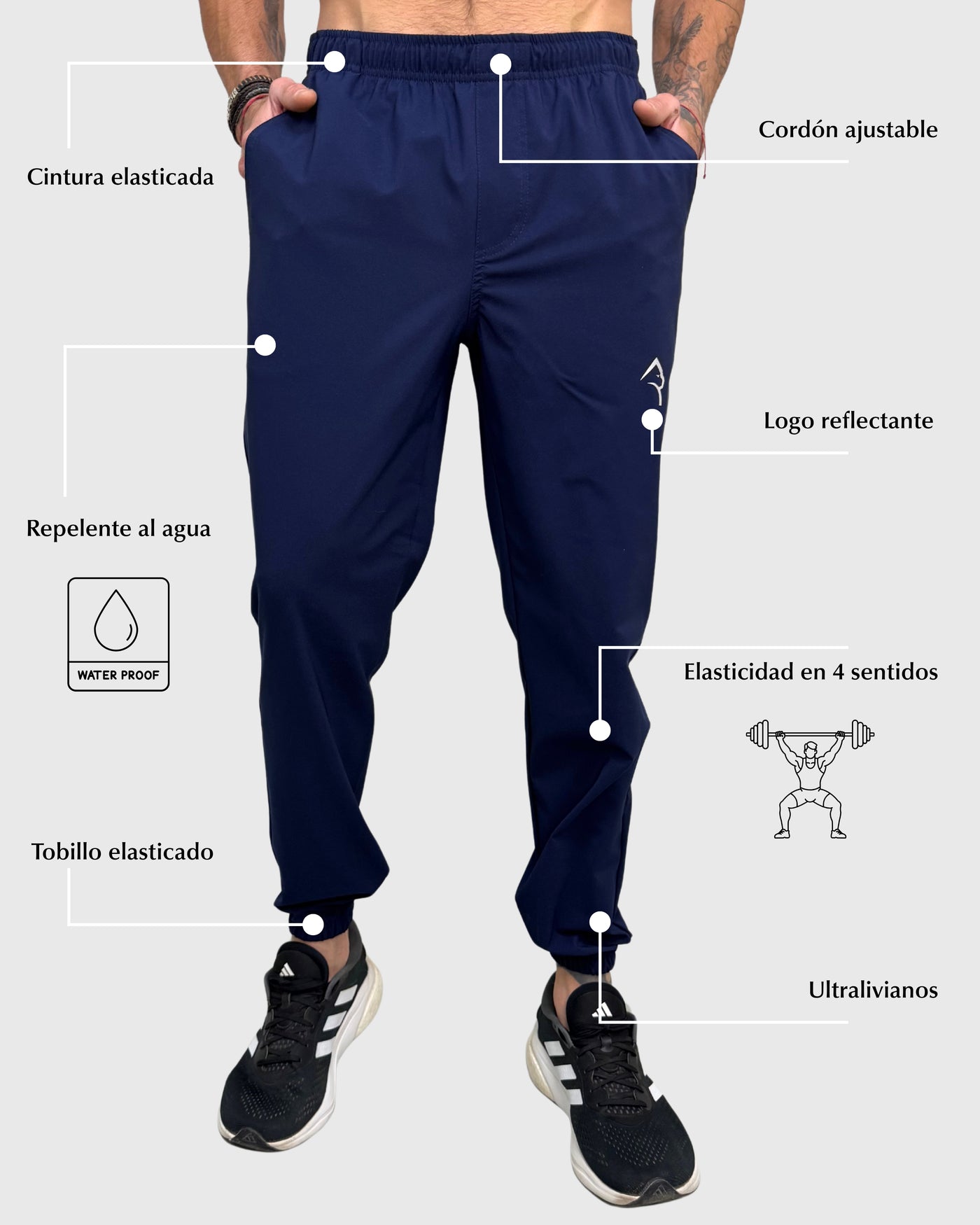 Running Pant Azul