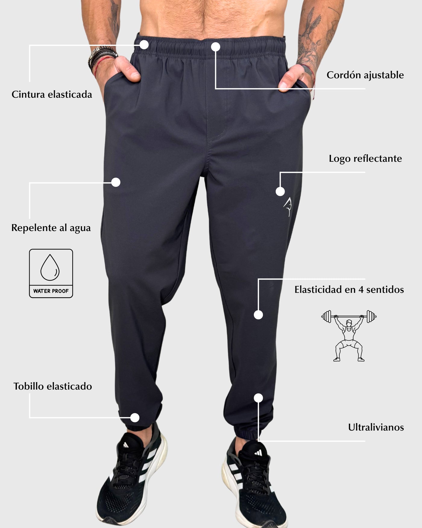 Running Pant Grafito