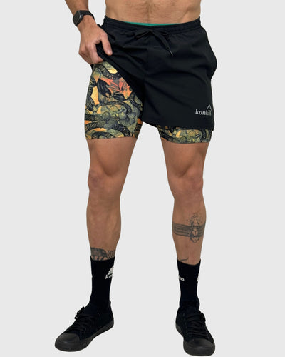 Eco Short 2 en 1 Black Mamba - Konko Active