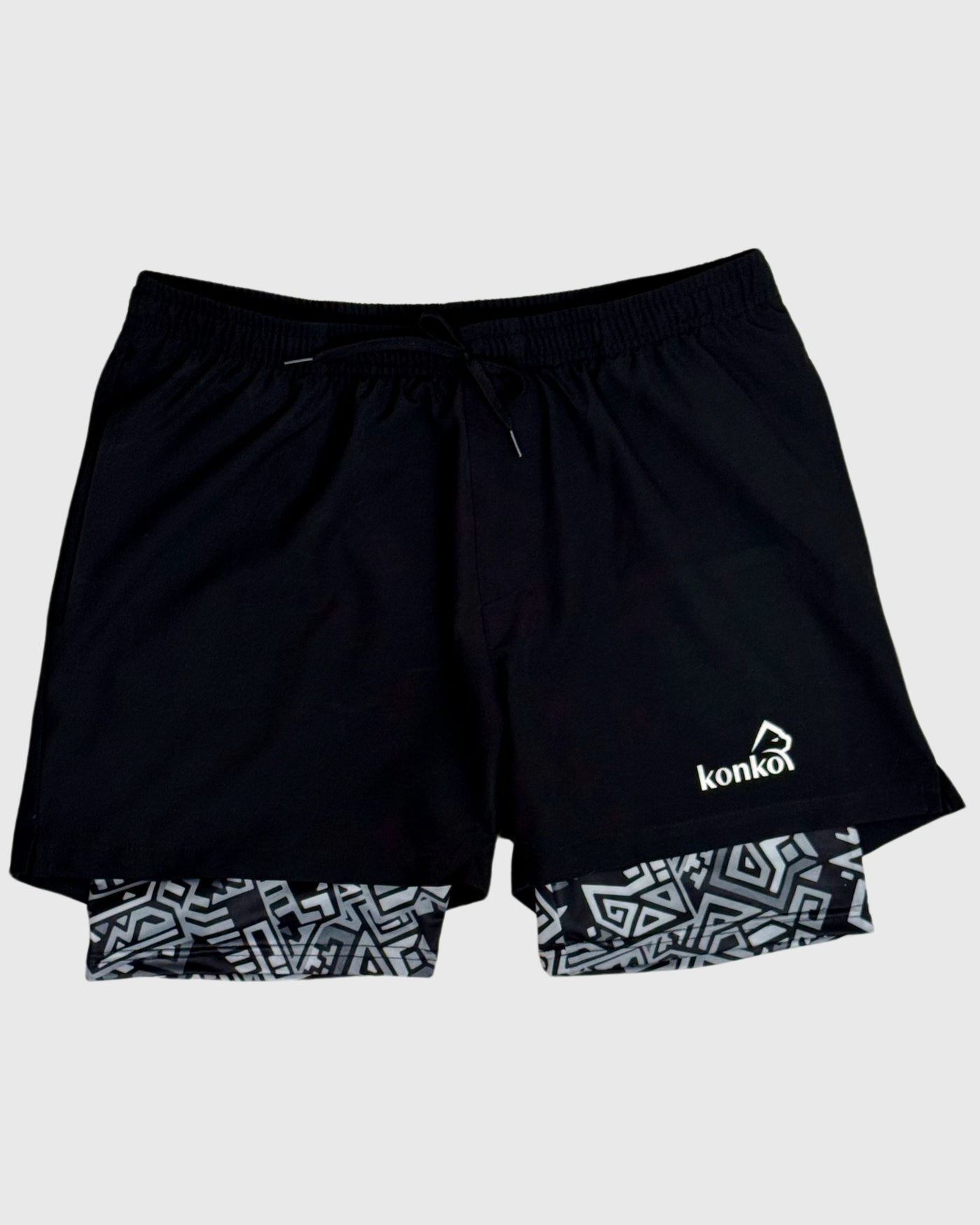 Eco Short 2 en 1 Black Maze