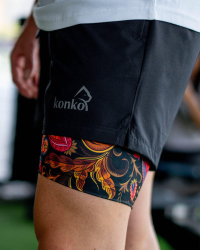 Eco Short 2 en 1 Paisley - Konko Active