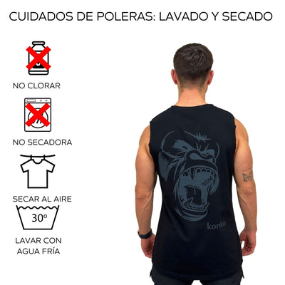 Sudadera Tank Wild Blur Negra konko