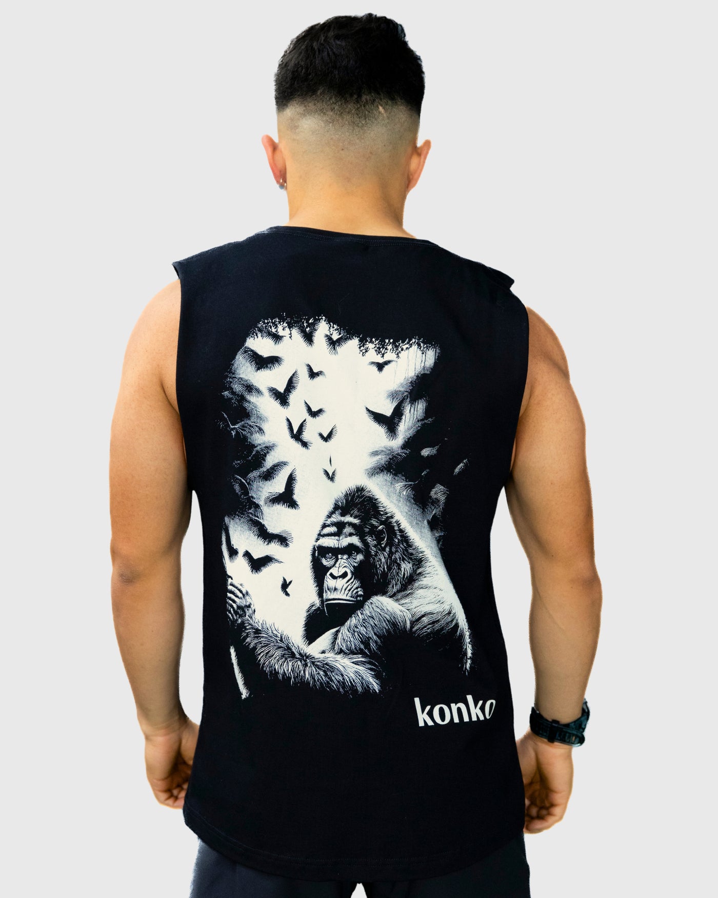 Sudadera Tank Wild Free Negra konko