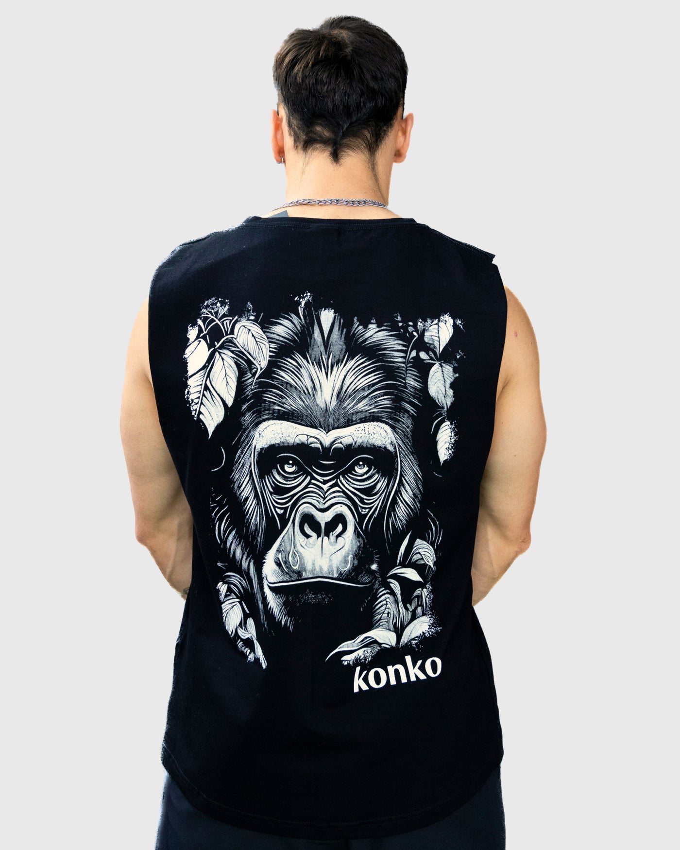 Sudadera Tank Wild Jungle  Negra konko