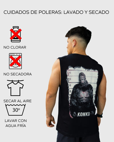 Sudadera Tank Wild Rogue Negra konko