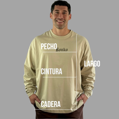 Poleras Manga Larga Over Size
