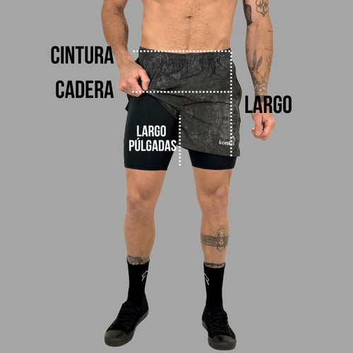 Tabla de Tallas Shorts 2 en 1