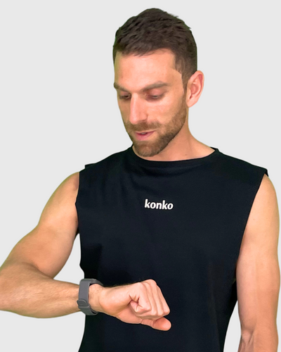 Sudadera Tank Wild Konko Negra - Konko Active