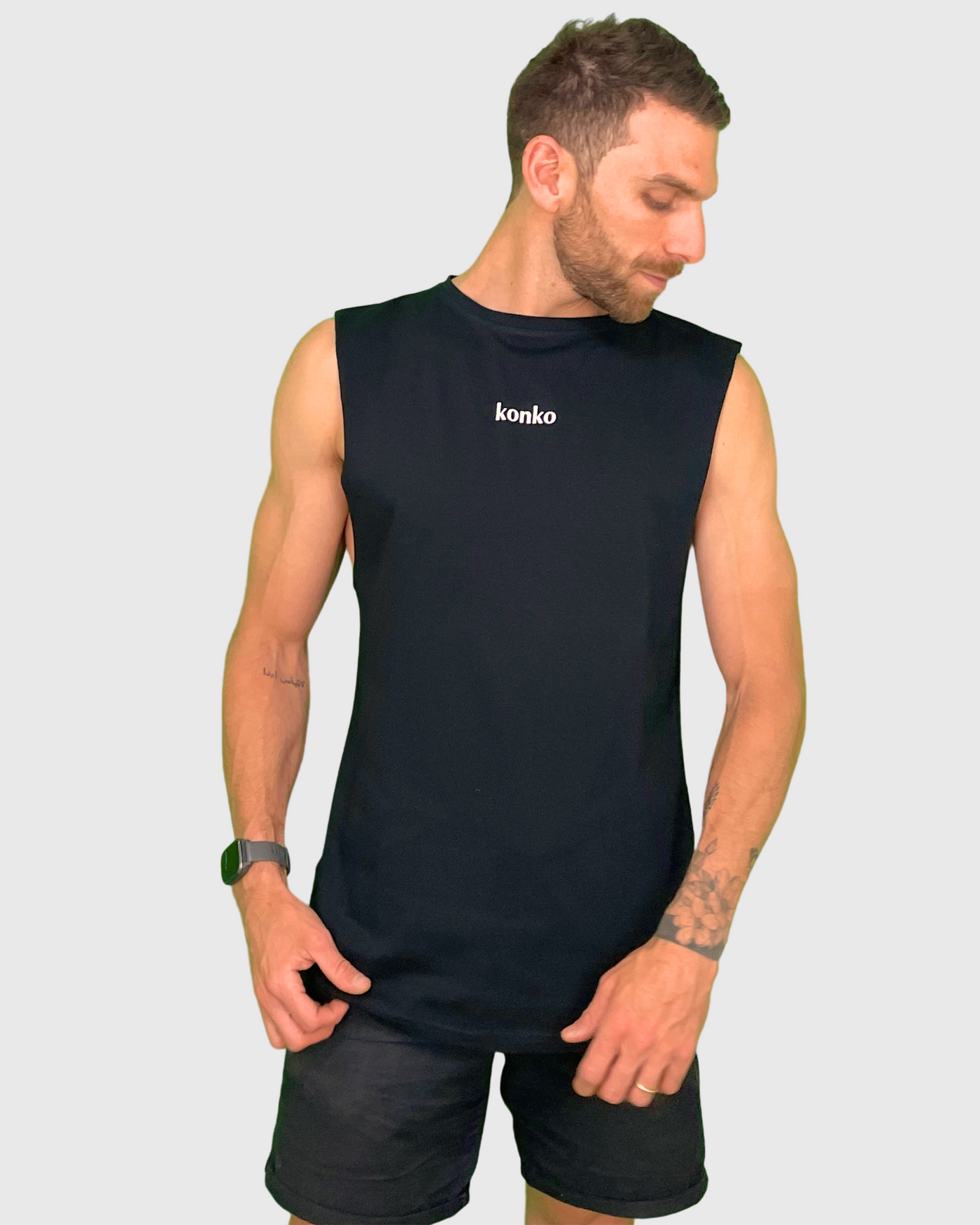 Sudadera Tank Wild Konko Negra - Konko Active