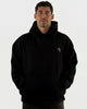 Poleron Canguro Relax Cotton Negro