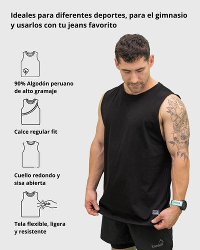 Sudadera Tank Wild Blur Negra konko