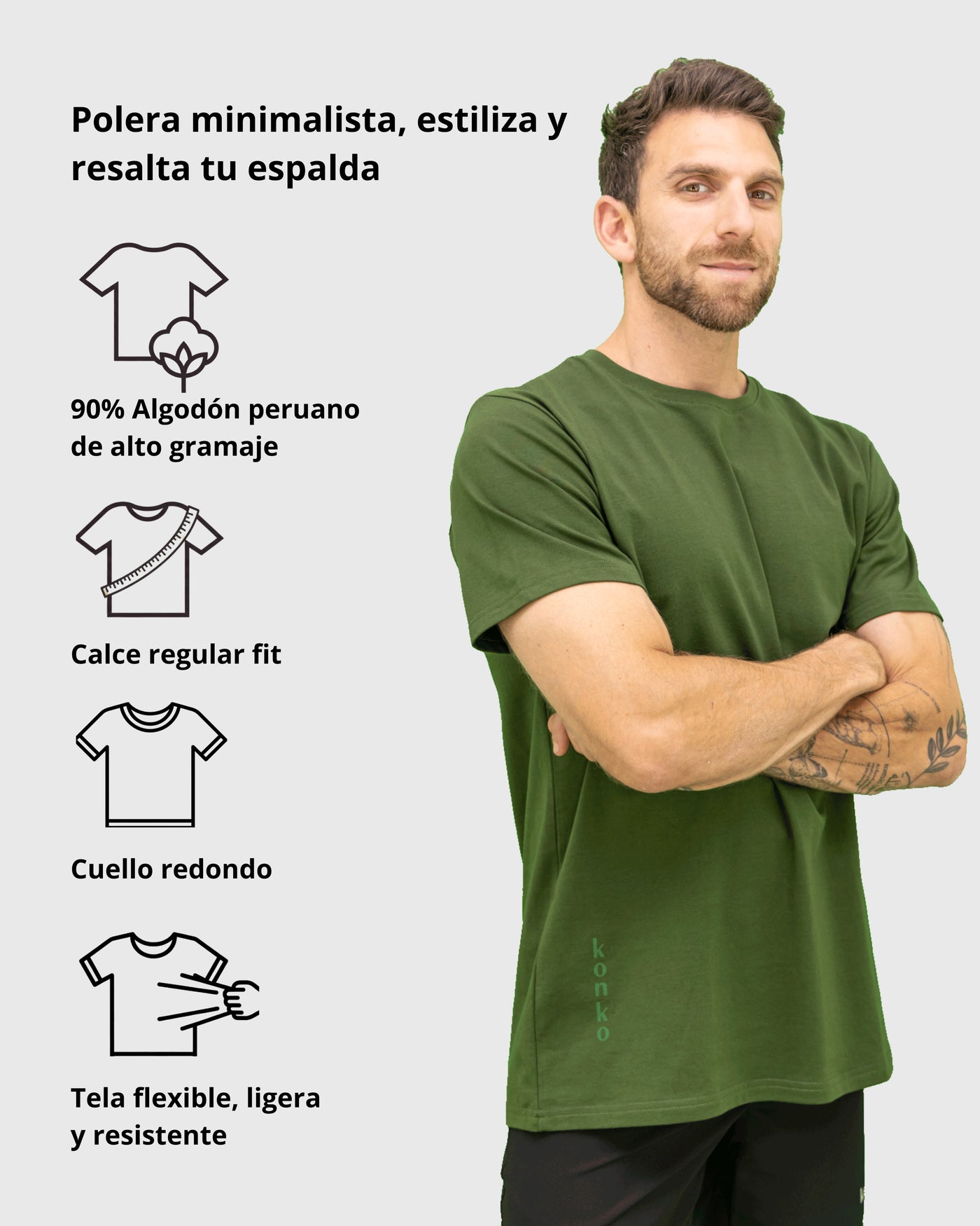 Polera Perfect Verde Militar