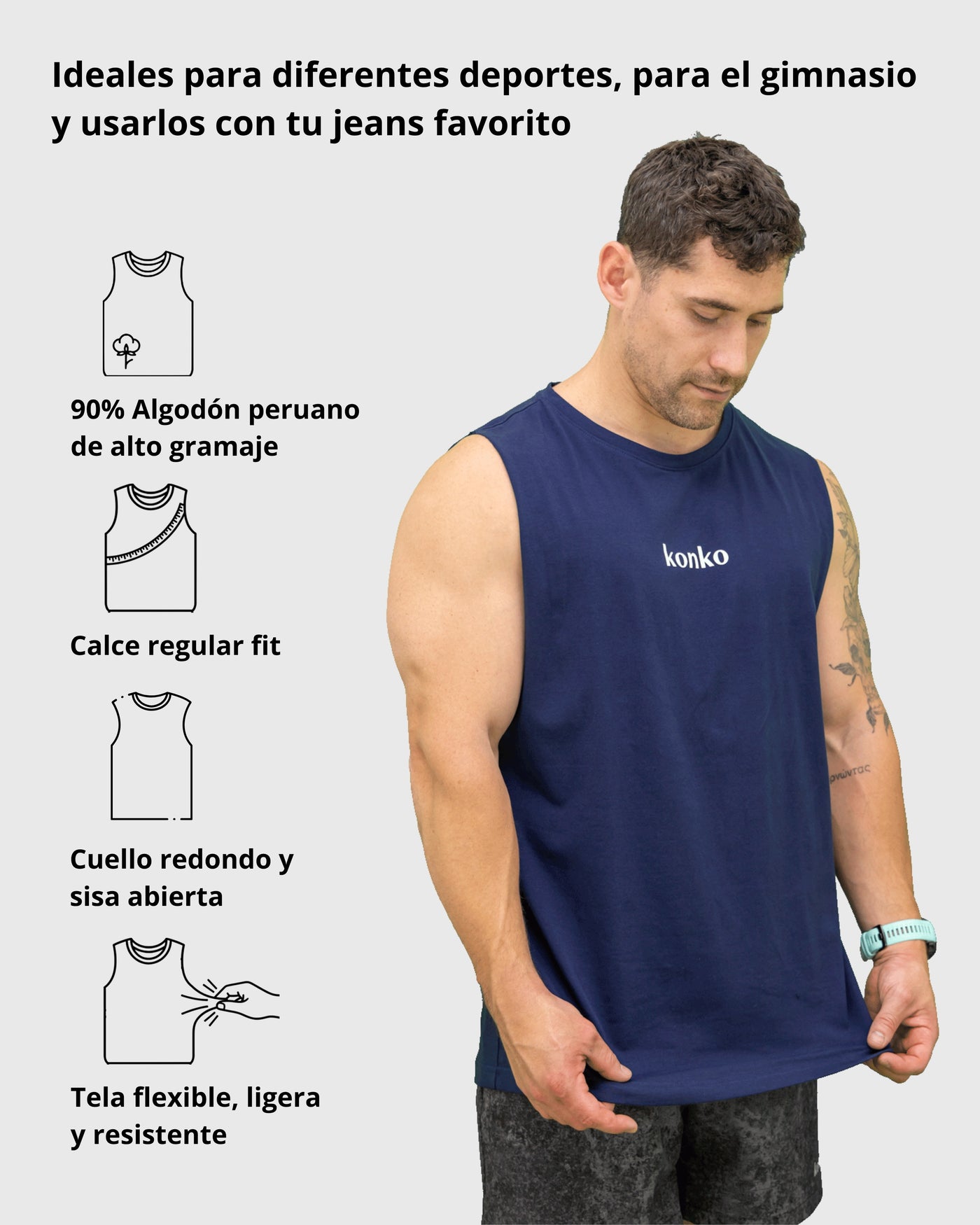 Sudadera Tank Clasica Azul