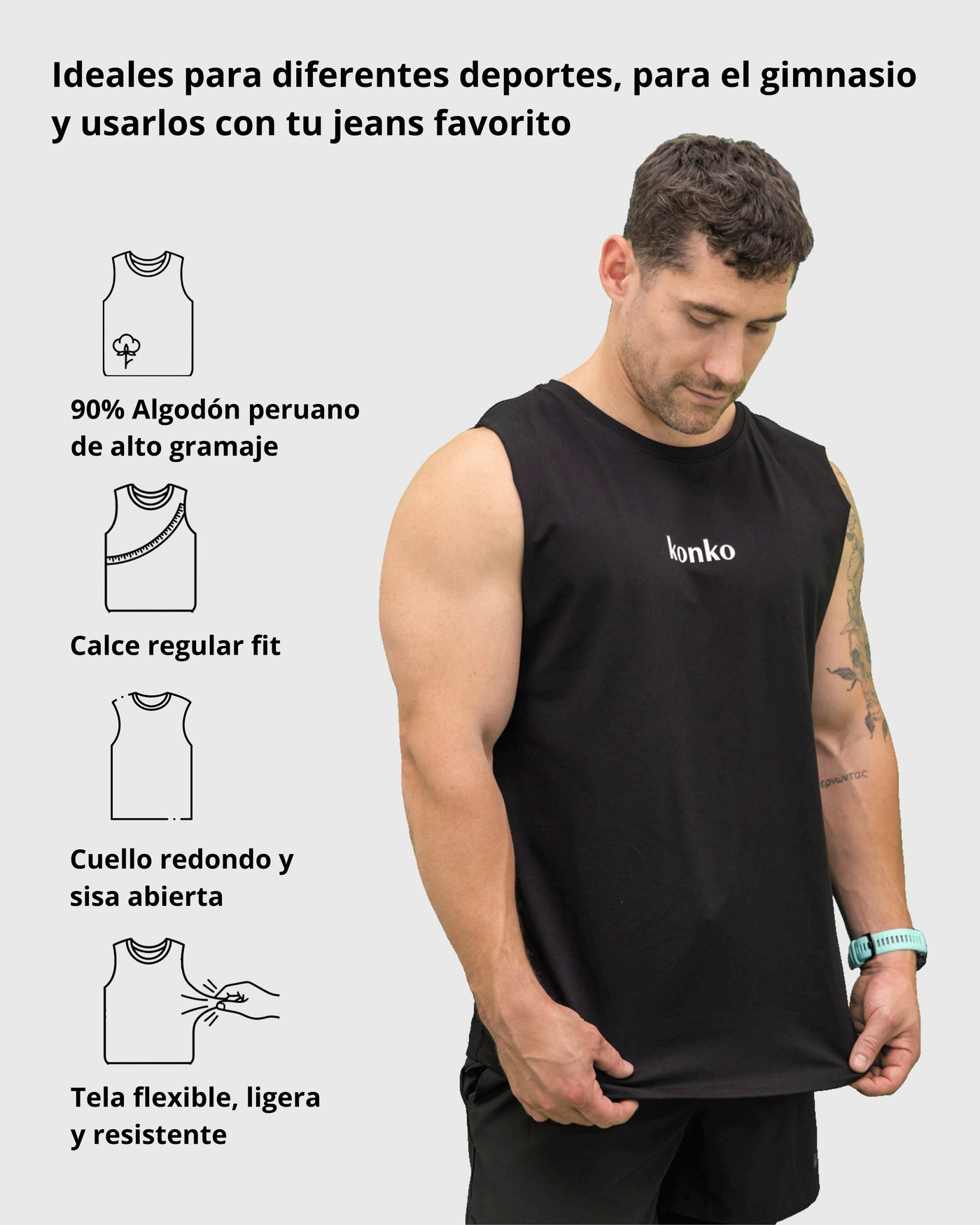 Sudadera Tank Clasica Negra