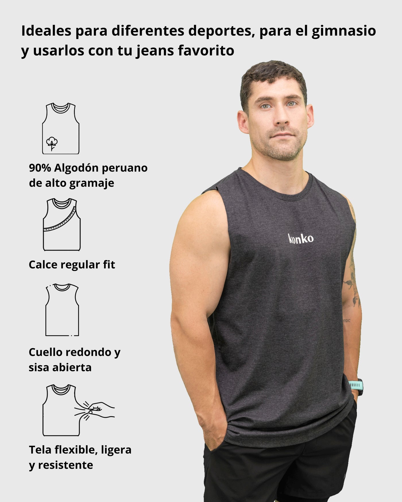 Sudadera Tank Clasica Marengo