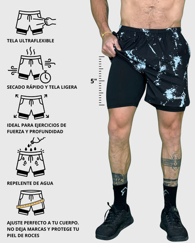 Eco Short 2 en 1 Hyperflex Dye