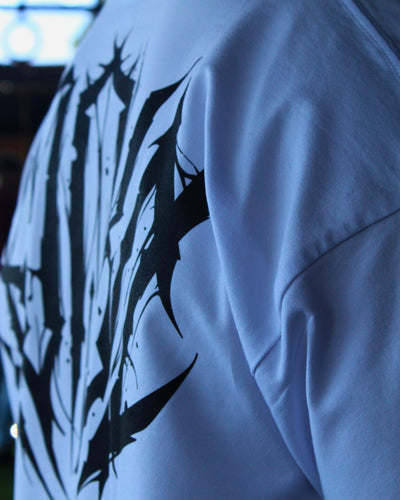 Polera Over Size Flex Cotton Blanca Hard Konko