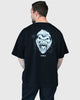 Polera Over Size Flex Cotton Black Gorila