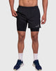 Short 2 en 1 Perfect Black Grey 4"
